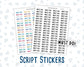 Must Do - Script Stickers For Planners - Headers