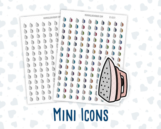 Clothes Iron - Laundry Iron - Doodle Icon-Sticker