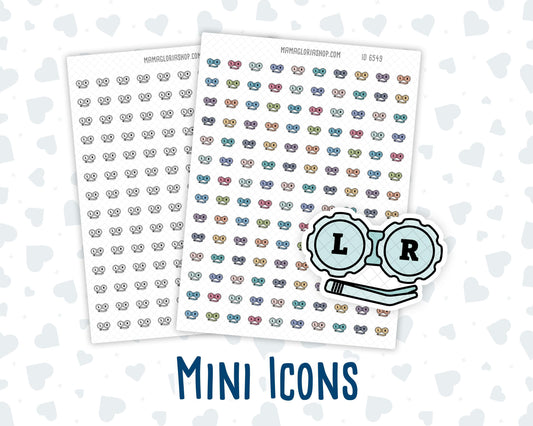 Contact Lenses - Eye Care - Doodle Icon-Sticker