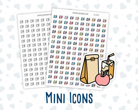 Lunchbox - Packed Lunch - Meal Prep - Doodle Icon-Sticker