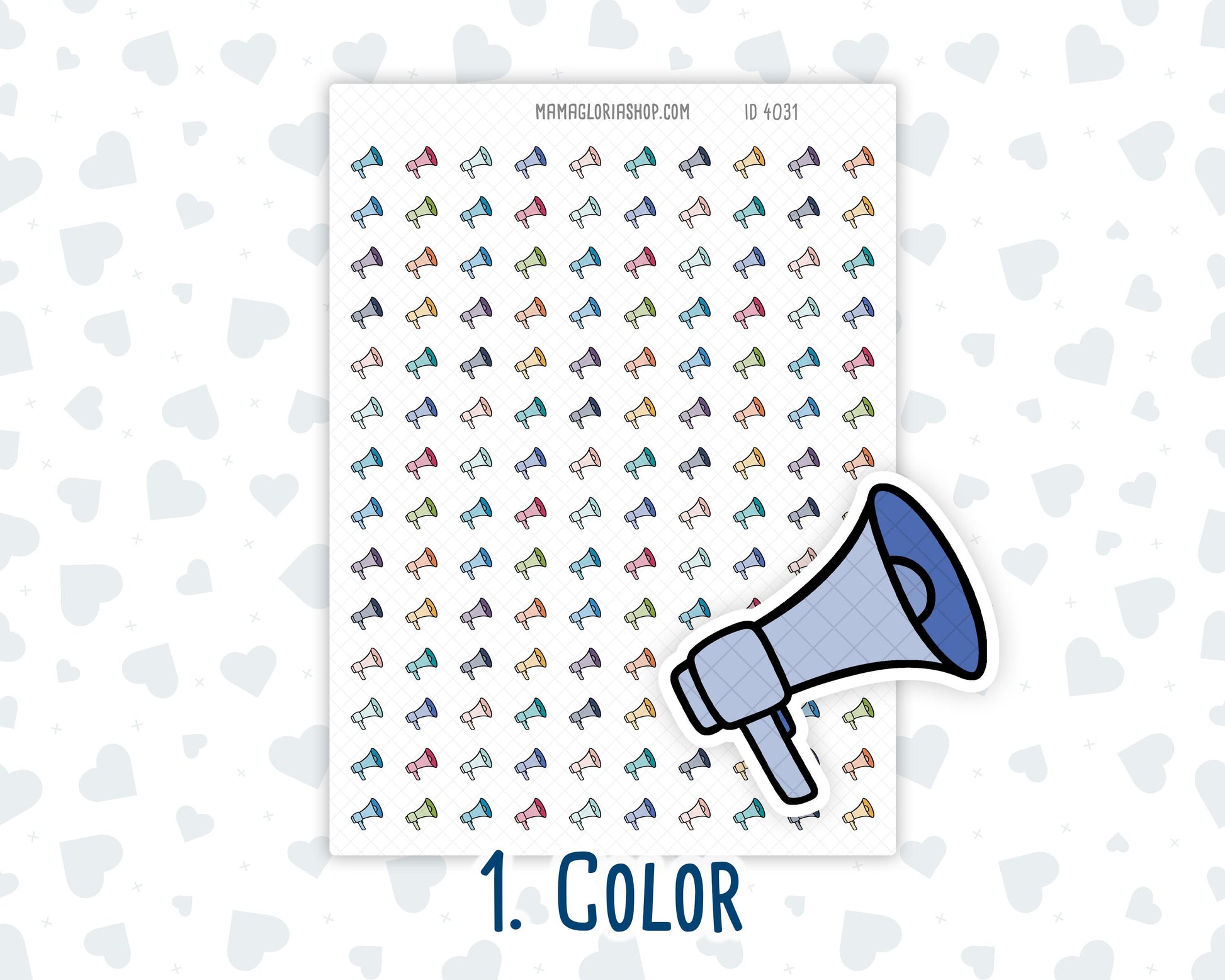 Announcement - Megaphone - Public Speaking - Doodle Icon-Sticker