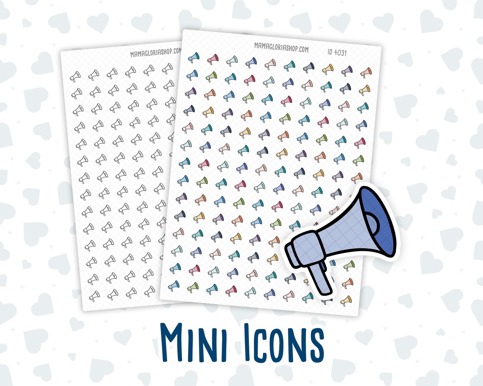 Announcement - Megaphone - Public Speaking - Doodle Icon-Sticker