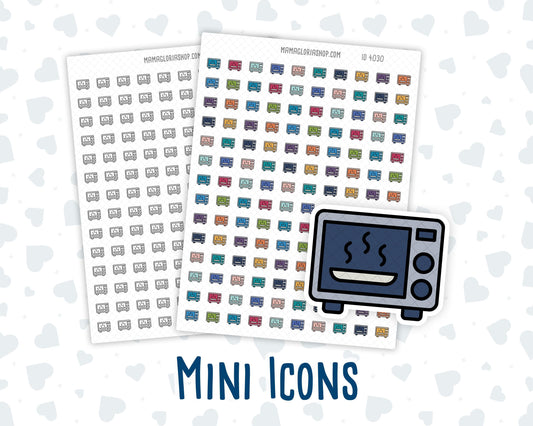 Microwave - Quick Meals - Microwave Cooking - Doodle Icon-Sticker