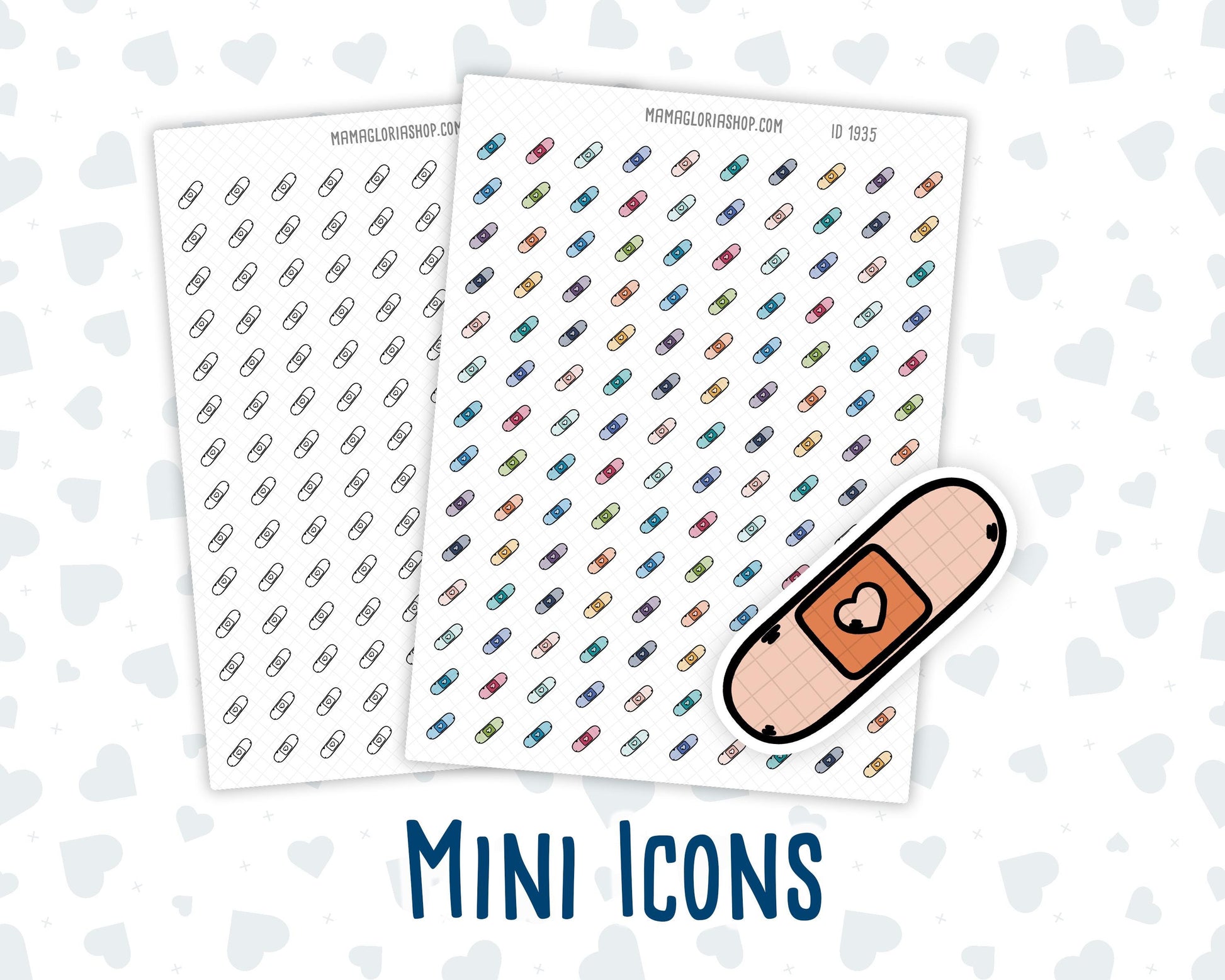 Bandage - First Aid - Health Care - Injury Recovery - Doodle Icon-Sticker