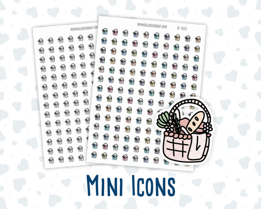 Picnic Basket - Outdoor Meal - Doodle Icon-Sticker