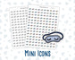 Sleep Mask - Bedtime - Sleep Tracker - Night Routine - Doodle Icon-Sticker