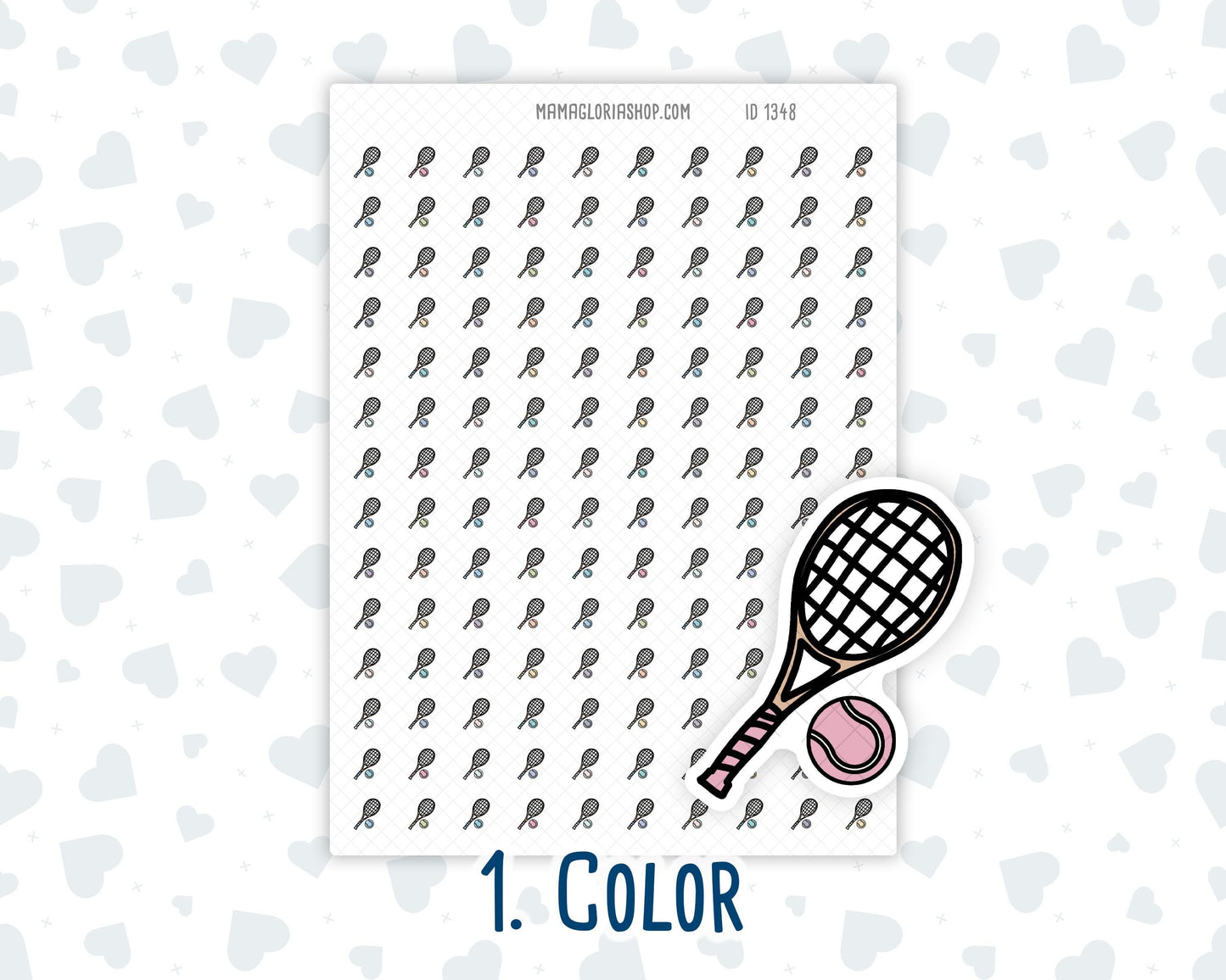 Tennis Racket - Tennis Game - Doodle Icon-Sticker