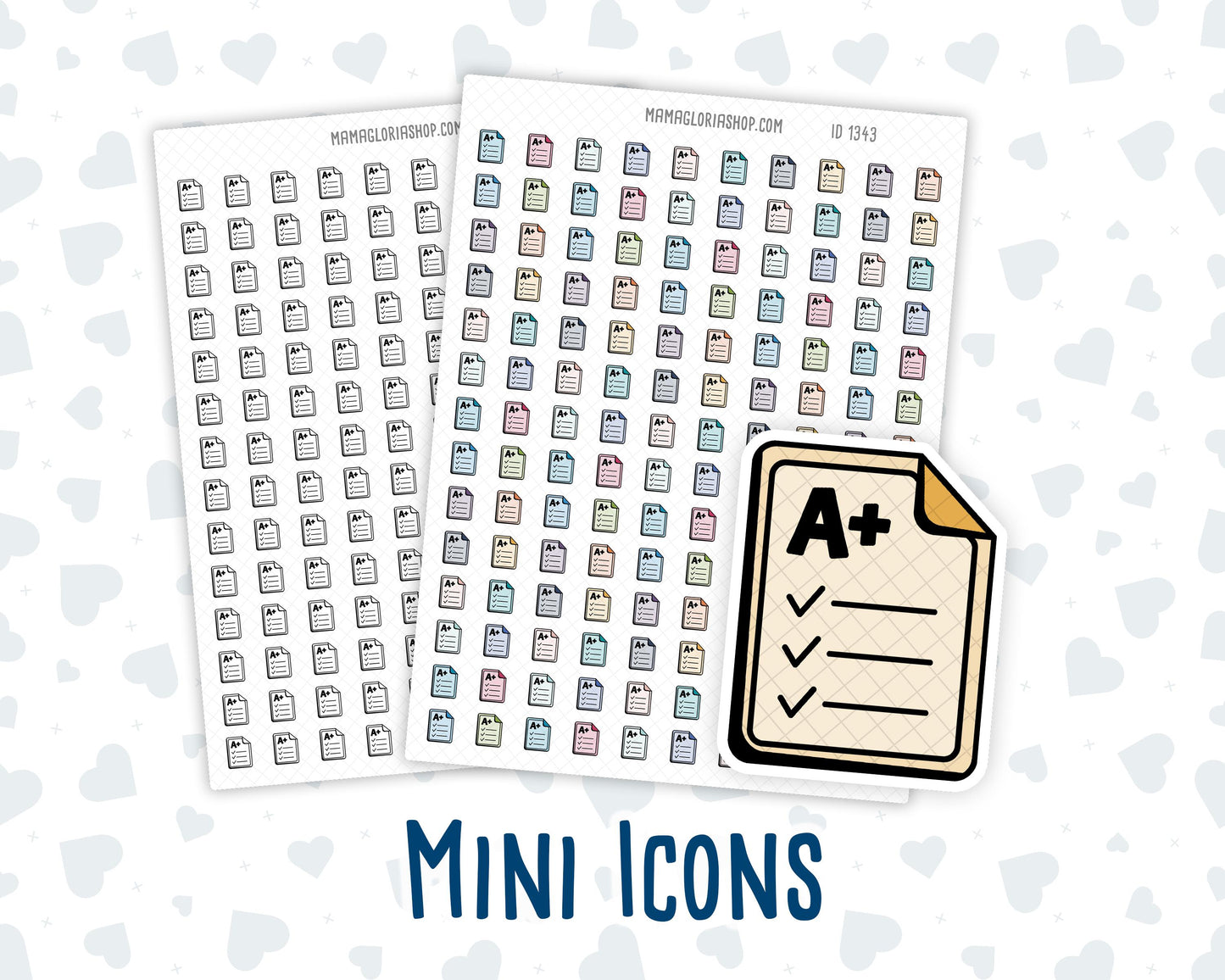 A+ Grade - School Achievement - Student Success - Doodle Icon-Sticker