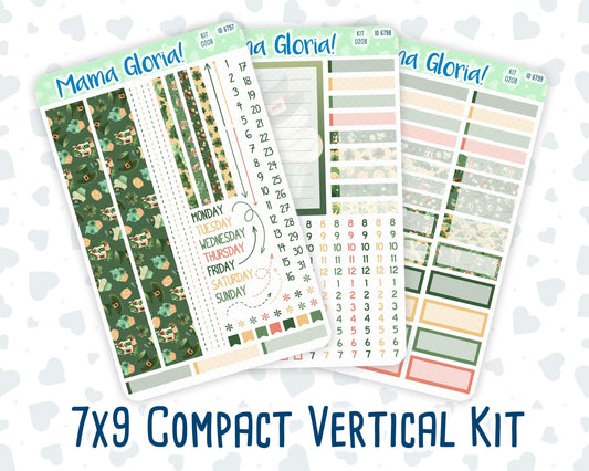 Kit 0208- 7x9 Compact Vertical - Shamrock Lane- Weekly - March