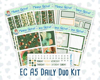 Kit 0208- A5 Daily Duo - Shamrock Lane - March -Planner