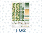 Kit 0208 Hobonichi Cousin – Weekly Kit – 1.3” Wide Columns - Shamrock Lane- March