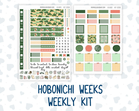 Kit 0208 Hobonichi Weeks – Weekly Kit - Shamrock Lane- March