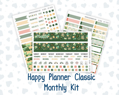 HP - Monthly - Kit 0208- Shamrock Lane - March- For Classic Happy Planner