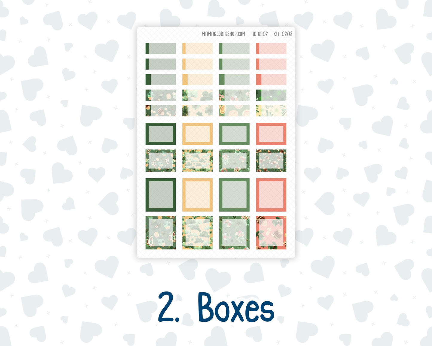 Kit 0208 Laurel Denise Standard Size – Monthly - Shamrock Lane - March