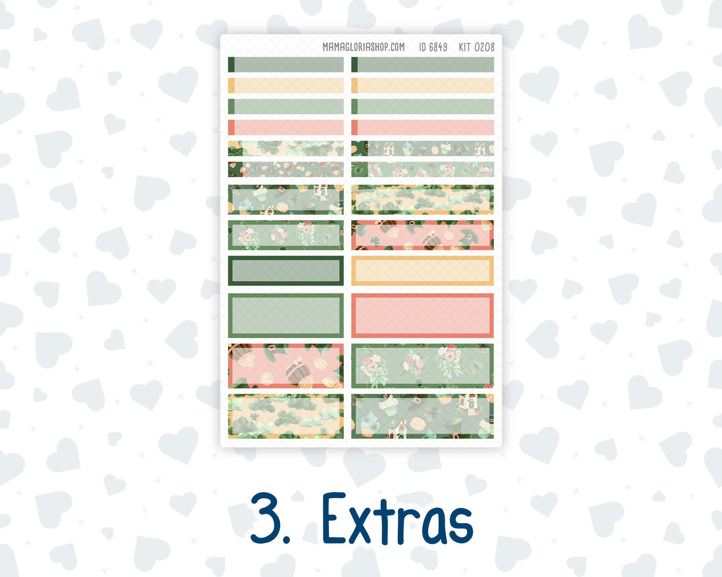 Kit 0208 A5 Plum Paper Daily - Shamrock Lane - Planner -March