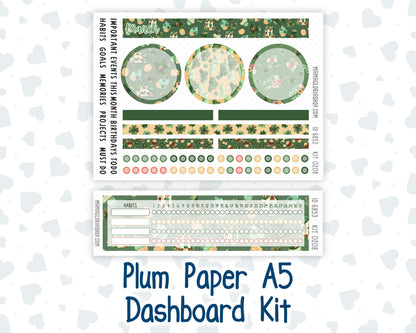 Kit 0208 Plum Paper A5– Dashboard - Shamrock Lane - March