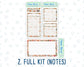 Kit 0209- A5 - Forest Friends - March - Notes Pages - Dashboard Kit - Productivity Page