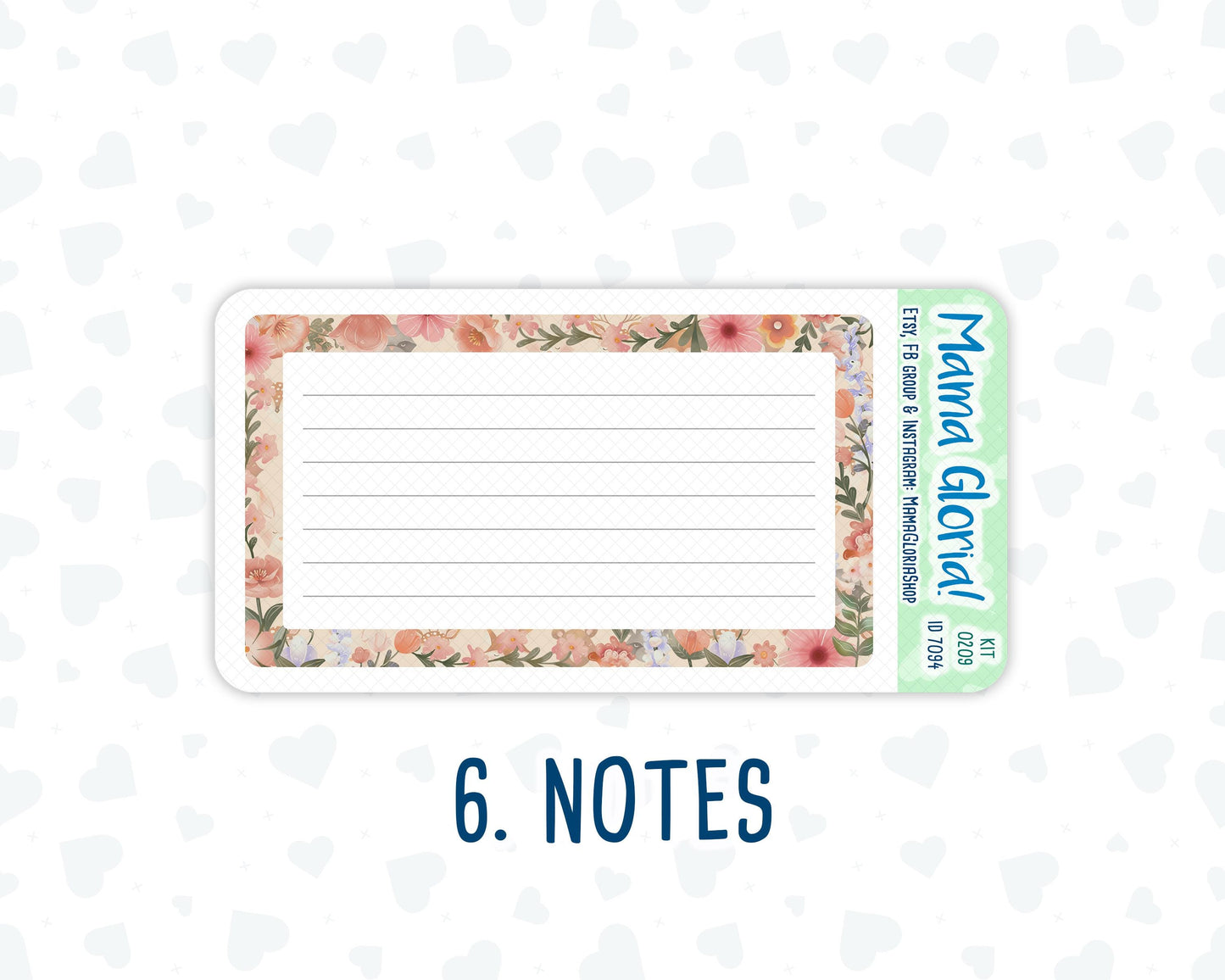 Kit 0209- A5 - Forest Friends - March - Notes Pages - Dashboard Kit - Productivity Page