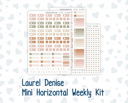 Kit 0209 Laurel Denise Mini Size – Weekly - Horizontal Layout - Forest Friends - March