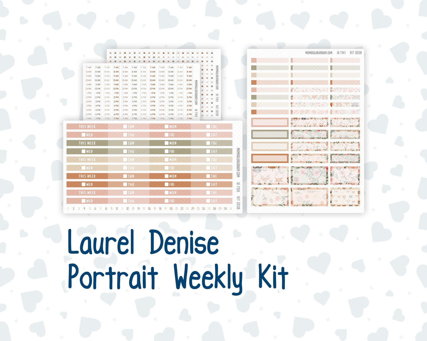 Kit 0209 Laurel Denise Portrait – Weekly- Forest Friends - March