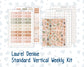 Kit 0209 Laurel Denise Standard Size – Weekly - Vertical Layout - Forest Friends - March