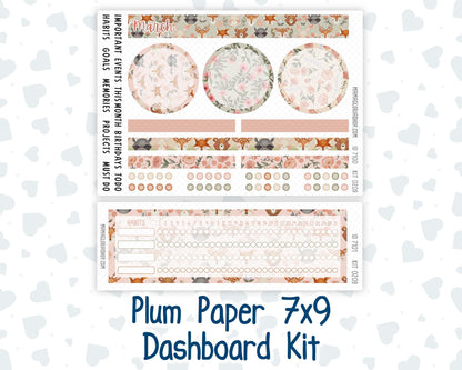 Kit 0209 Plum Paper 7x9 – Dashboard - Forest Friends- March