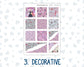 Kit 0210 Hobonichi Cousin – Weekly Kit – 1.3” Wide Columns - Paris Dream- March