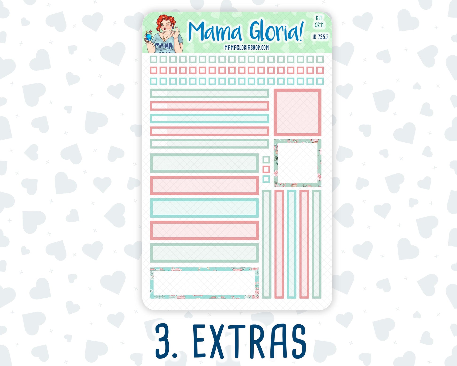 Kit 0211- 7x9 Daily Duo - Spring Chores - March - Planner