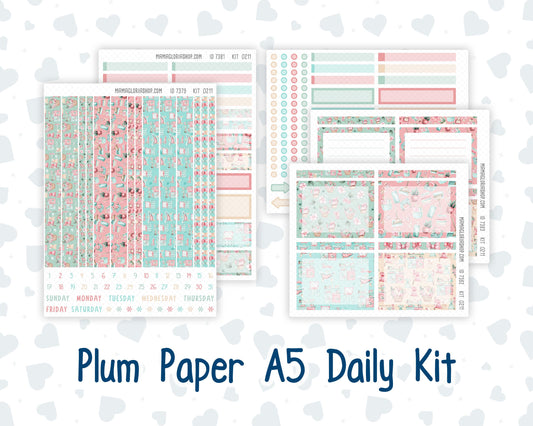 Kit 0211 A5 Plum Paper Daily - Spring Chores - Planner -March