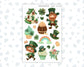 Kit 0208- Clipart - Shamrock Lane - For Planners - Journals - March