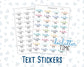 Declutter Time - Text Stickers For Planners - Handwritten