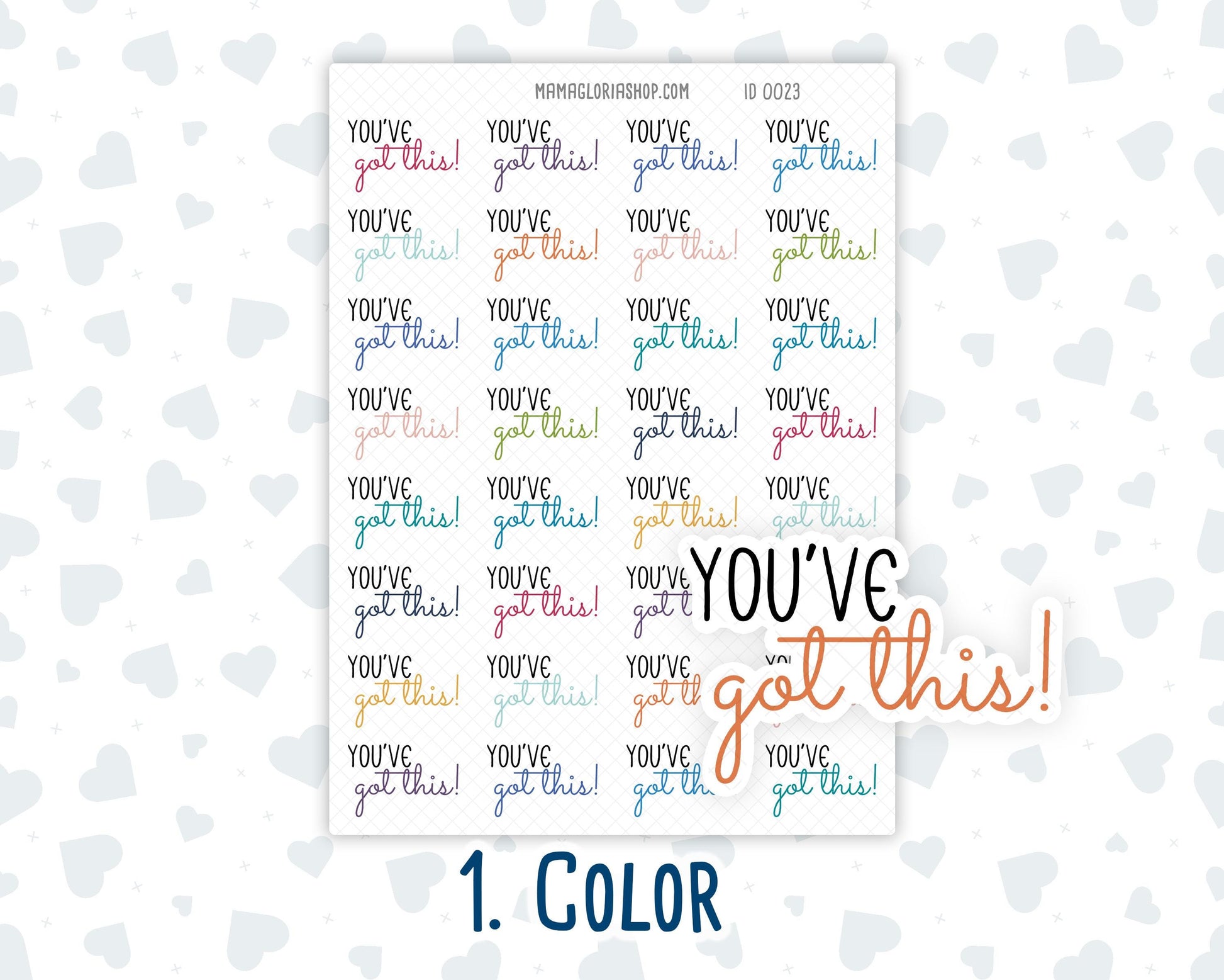 You've Got This - Text Stickers For Planners - Handwritten