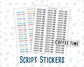 Coffee Time - Script Stickers For Planners - Headers