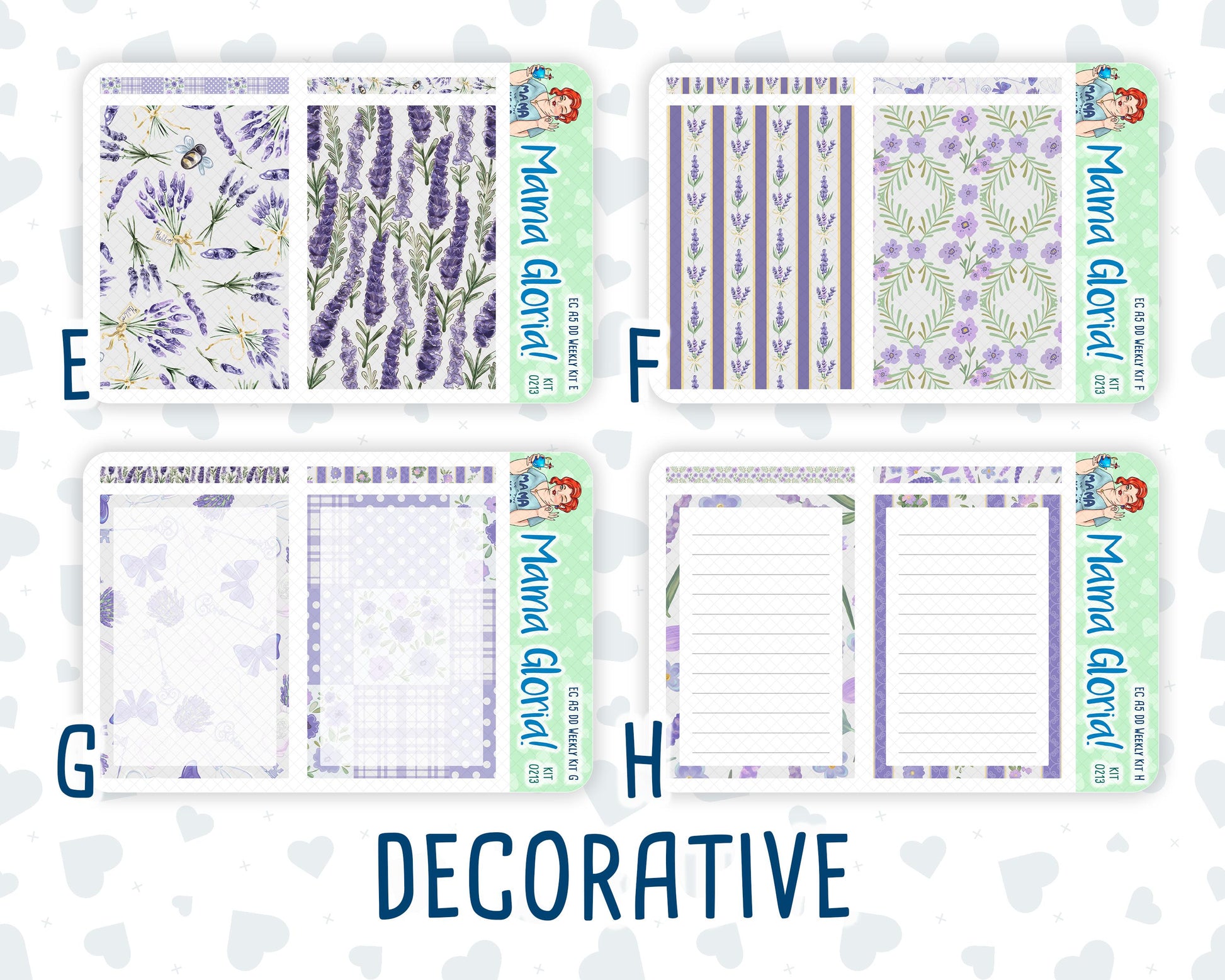 Kit 0213- A5 Daily Duo - Provence -April -Planner