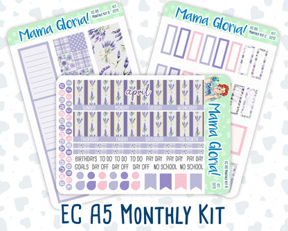 Kit 0213 -A5 -Monthly - Provence - April - Kit