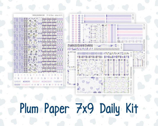 Kit 0213- 7x9 Plum Paper Daily - Provence - Planner - April