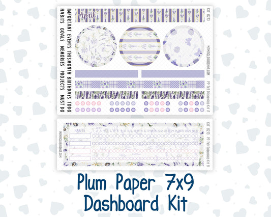 Kit 0213 Plum Paper 7x9 – Dashboard - Provence - April