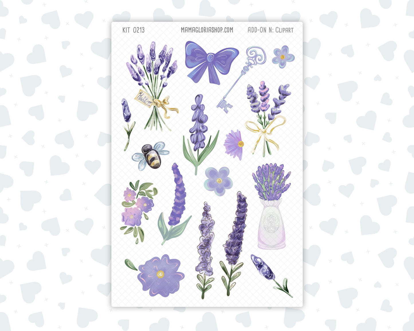 Kit 0213- Clipart - Provence - For Planners - Journals - April