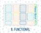 Kit 0215 -7x9 - Easter Morning - Weekly Kit For EC Horizontal Planners - April