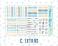 Kit 0215 -7x9 - Easter Morning - Weekly Kit For EC Horizontal Planners - April