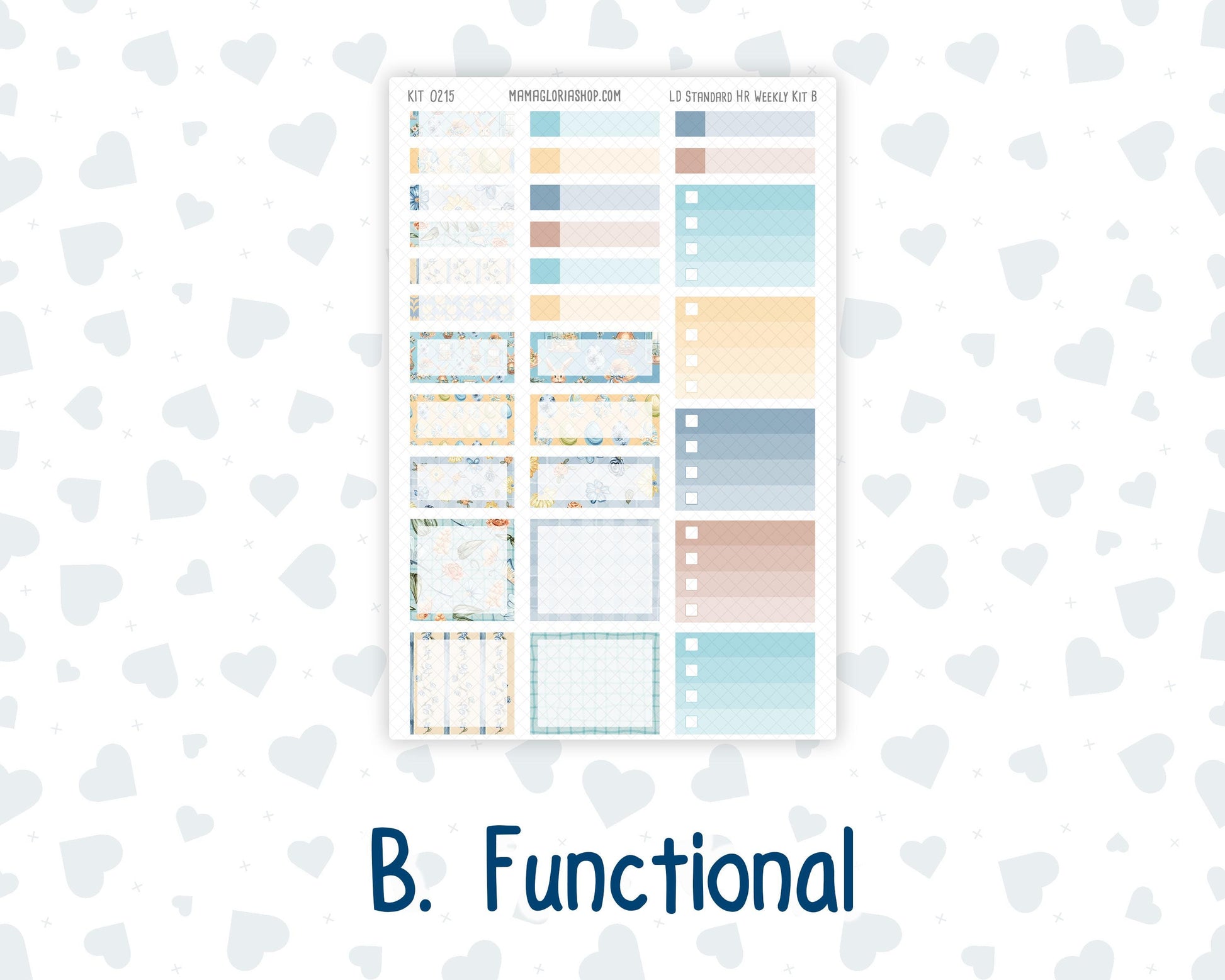 Kit 0215 Laurel Denise Standard Size – Weekly - Horizontal Layout - Easter Morning - April