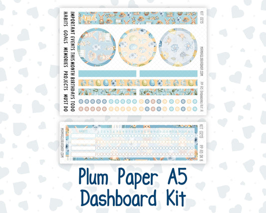 Kit 0215 Plum Paper A5– Dashboard - Easter Morning - April