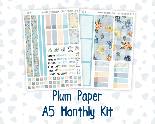 Kit 0215 Plum Paper A5– Monthly - Easter Morning- April