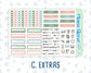 Kit 0212-7x9 - Prickly And Pretty - Weekly Kit For EC Horizontal Planners - April