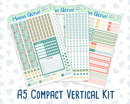 Kit 0214- A5 Compact Vertical - Rooted In Spring - Weekly - April