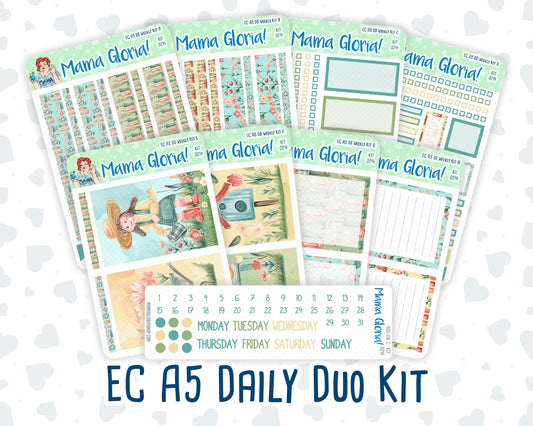 Kit 0214- A5 Daily Duo - Rooted In Spring -April -Planner