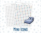 Bed- Bedroom - Sleep Tracker - Doodle Icon-Sticker