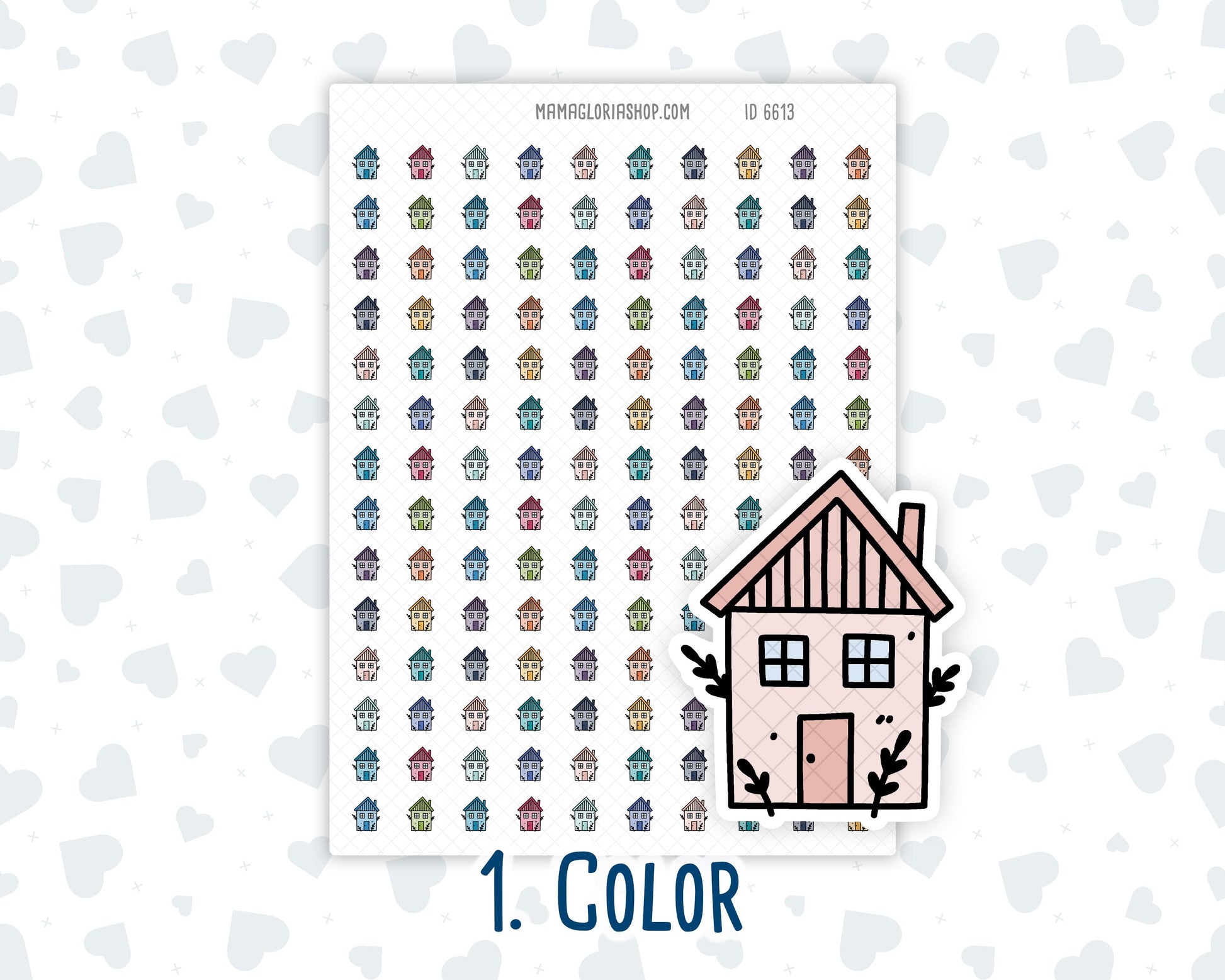 House - Cozy Home - Doodle Icon-Sticker