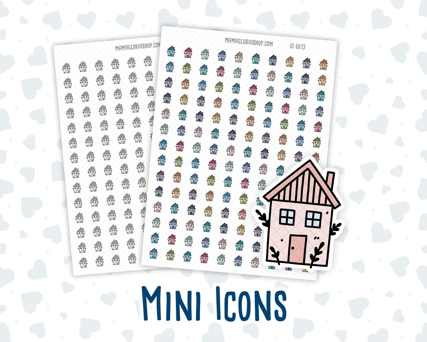 House - Cozy Home - Doodle Icon-Sticker