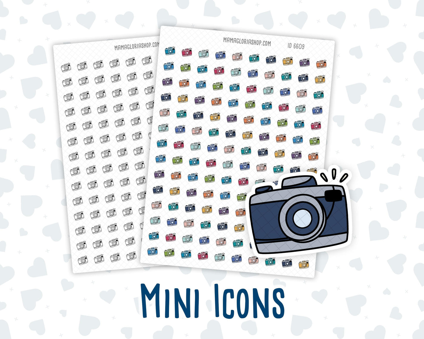 Camera- Photography - Picture Taking - Doodle Icon-Sticker